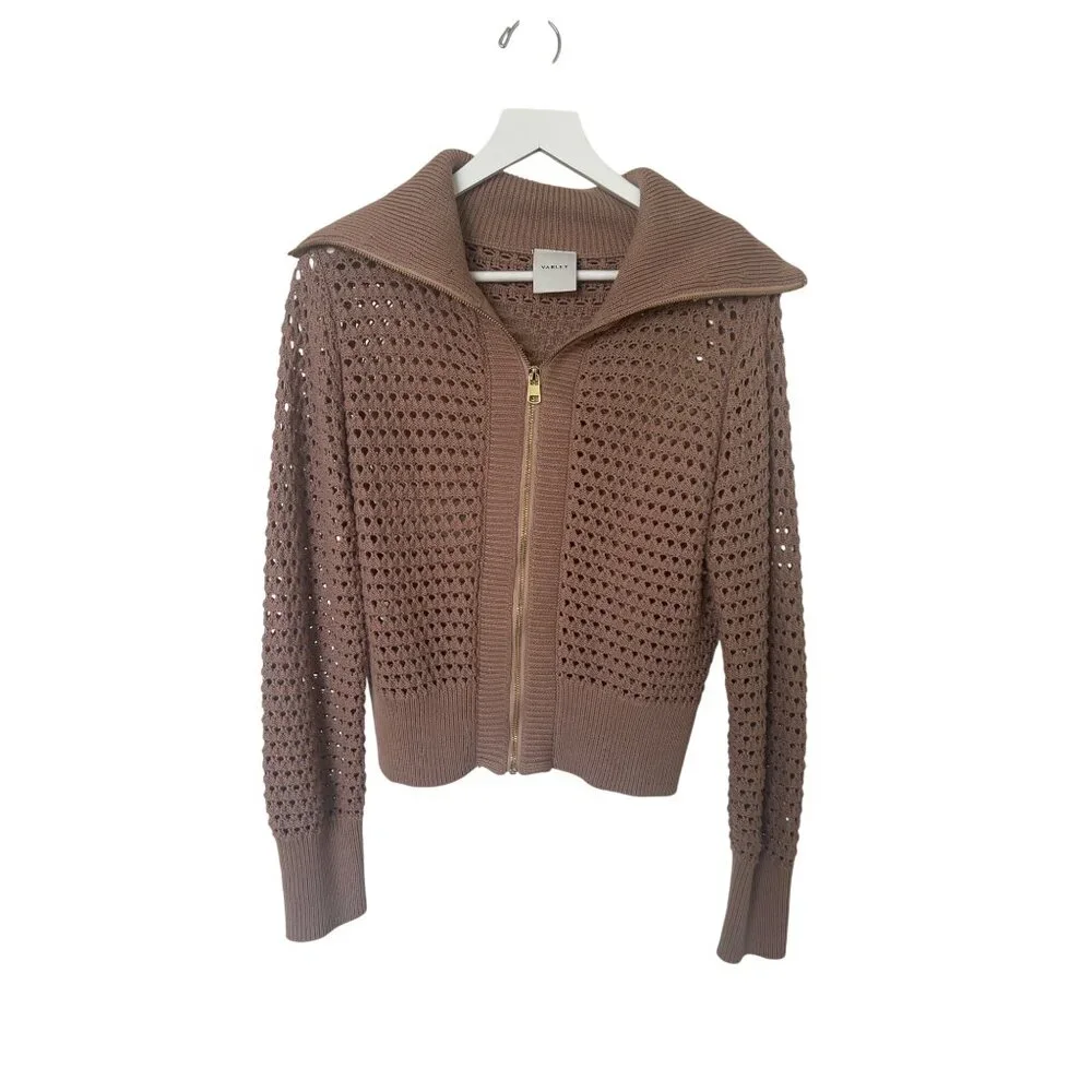 Varley Eloise Cedar Full Zip Knit Jacket - Picture 2 of 6